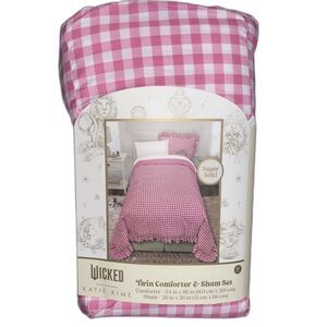 Wicked Pink Twin Comforter & Sham Set by Katie Kime